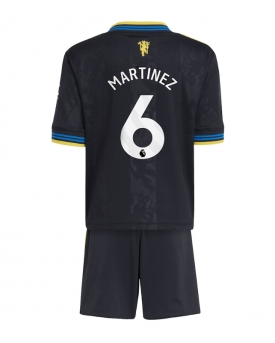 Billige Fotballdrakt Manchester United Lisandro Martinez #6 Replika Tredjedraktsett Barn 2025-26 Kortermet (med bukser)